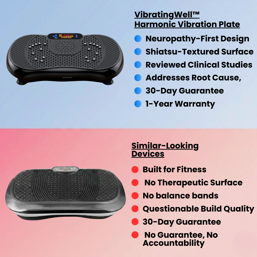 VibratingWell™ Harmonic Vibration Plate for Foot & Leg Discomfort and Balance